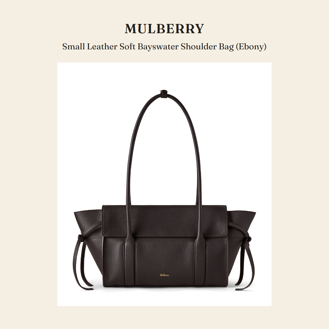 멀버리(Mulberry) Small Leather Soft Bayswater Shoulder Bag (Ebony) 숄더백 - 영국 정품 직수입 | Lhea UK(레아영국)