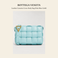보테가 베네타(Bottega Veneta) Leather Cassette Cross-Body Bag (Pale Blue-Gold) - 영국직구 정품 | 레아영국