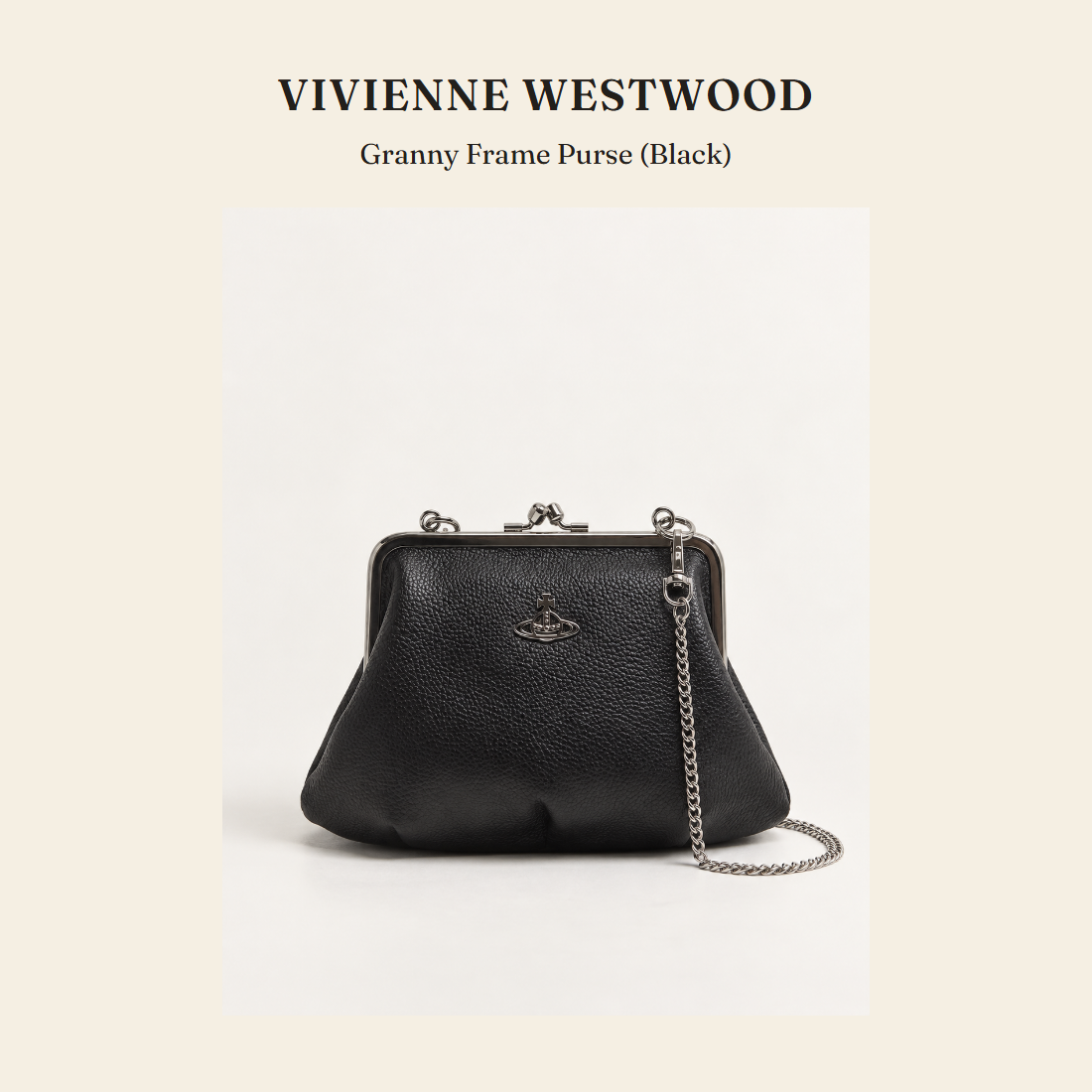 비비안 웨스트우드(Vivienne Westwood) Granny Frame Purse (Black) - 영국 정품 직수입 | Lhea UK(레아영국)