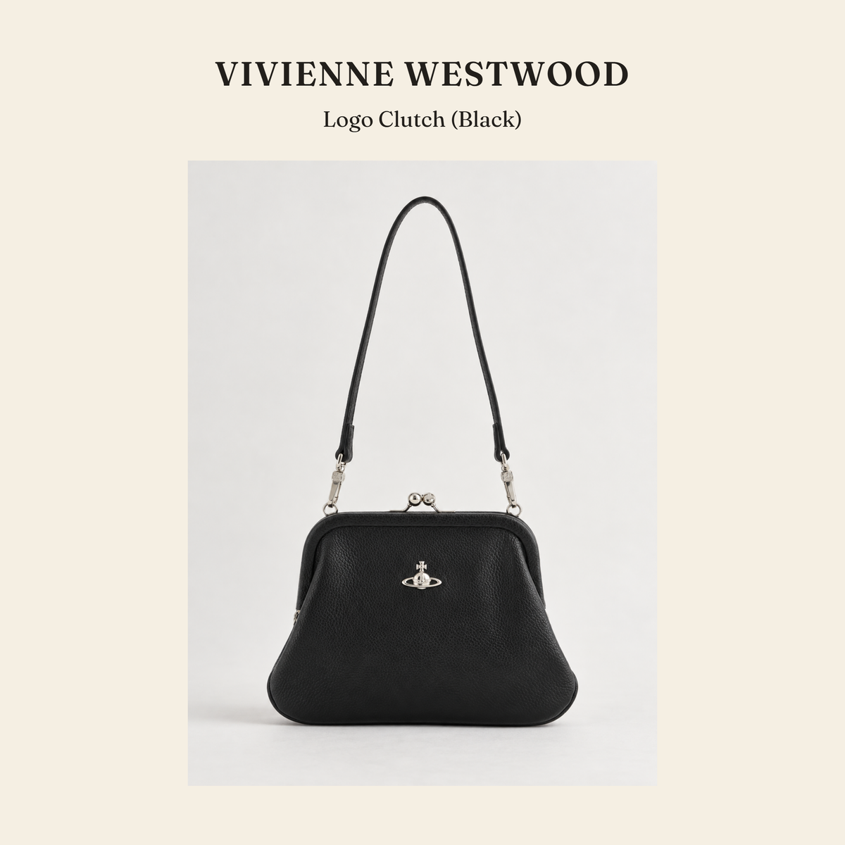 비비안 웨스트우드(Vivienne Westwood) Logo Clutch (Black) - 영국직구 정품 | 레아영국