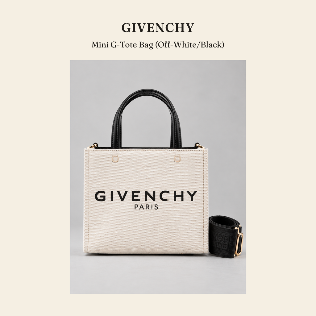 지방시(Givenchy) Mini G-Tote Bag (Off-White/Black) 토트백 - 영국직구 정품 | 레아영국