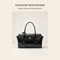 비비안 웨스트우드(Vivienne Westwood) Bettina Medium Handbag (Black) - 영국 정품 직수입 | Lhea UK(레아영국)