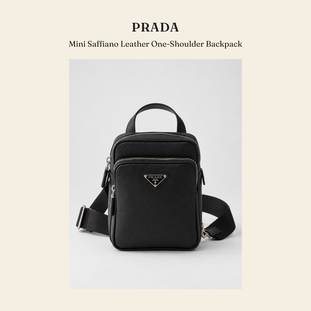 프라다(Prada) Mini Saffiano Leather One-Shoulder Backpack 백팩 - 영국직구 정품 | 레아영국