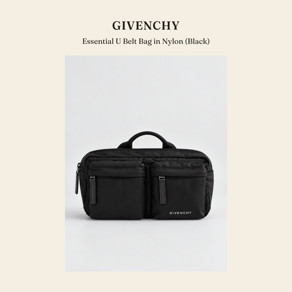 지방시(Givenchy) Essential U Belt Bag in Nylon (Black) - 영국직구 정품 | 레아영국