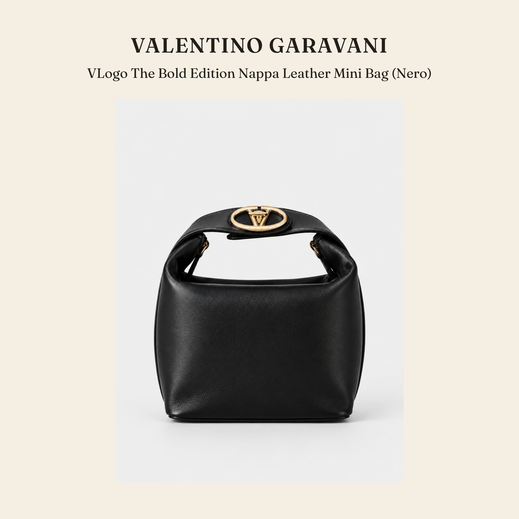 발렌티노 가라바니(Valentino Garavani) VLogo The Bold Edition Nappa Leather Mini Bag (Nero) - 영국직구 정품 | 레아영국