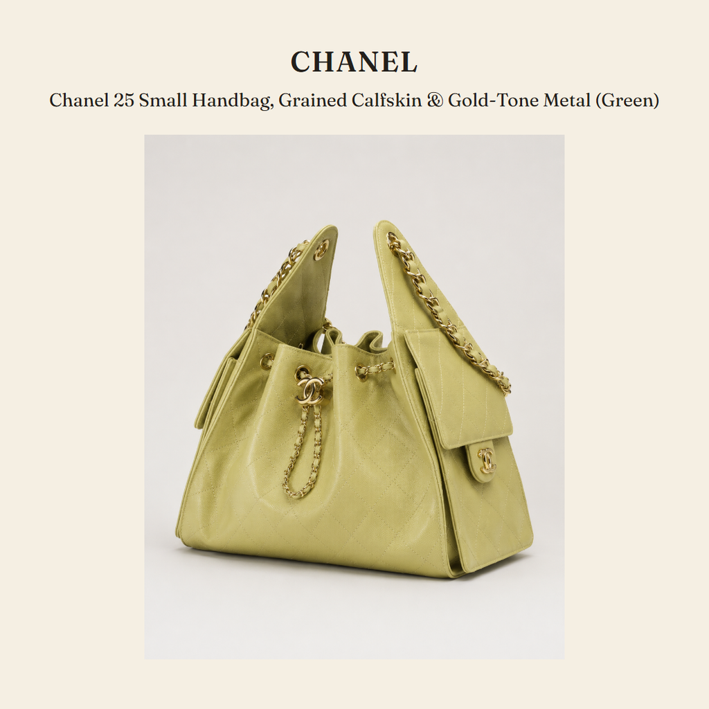 샤넬(Chanel) Chanel 25 Small Handbag, Grained Calfskin & Gold-Tone Metal (Green) - 영국 정품 직수입 | Lhea UK(레아영국)
