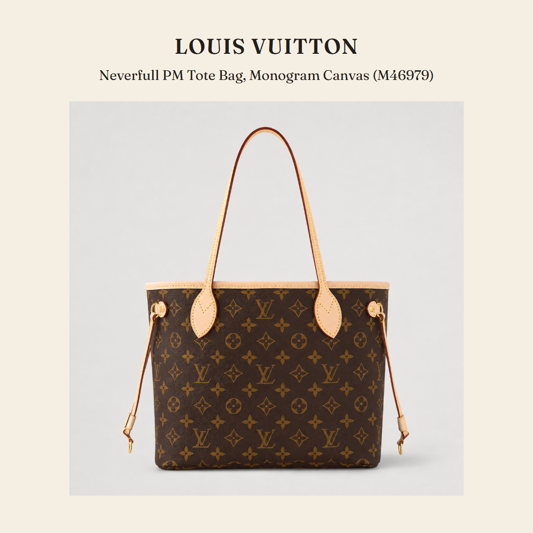 루이비통(Louis Vuitton) Neverfull PM Tote Bag, Monogram Canvas (M46979) 토트백 - 영국 정품 직수입 | Lhea UK(레아영국)