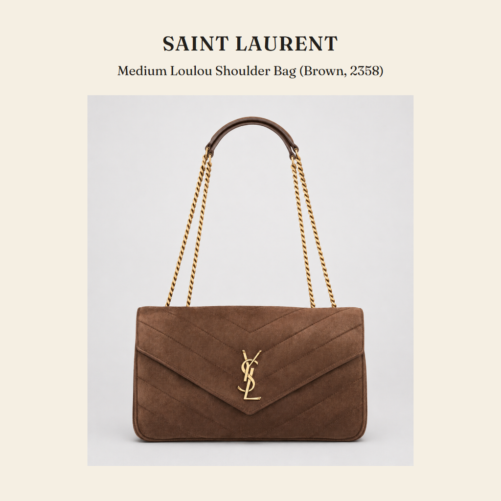 생로랑(Saint Laurent) Medium Loulou Shoulder Bag (Brown, 2358) 숄더백 - 영국 정품 직수입 | Lhea UK(레아영국)