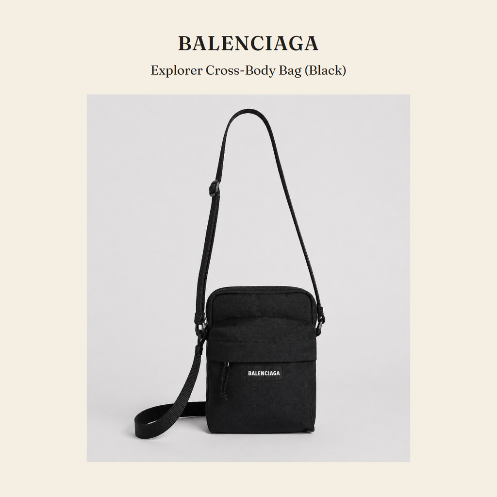 발렌시아가(Balenciaga) Explorer Cross-Body Bag (Black) 크로스바디백 - 영국 정품 직수입 | Lhea UK(레아영국)