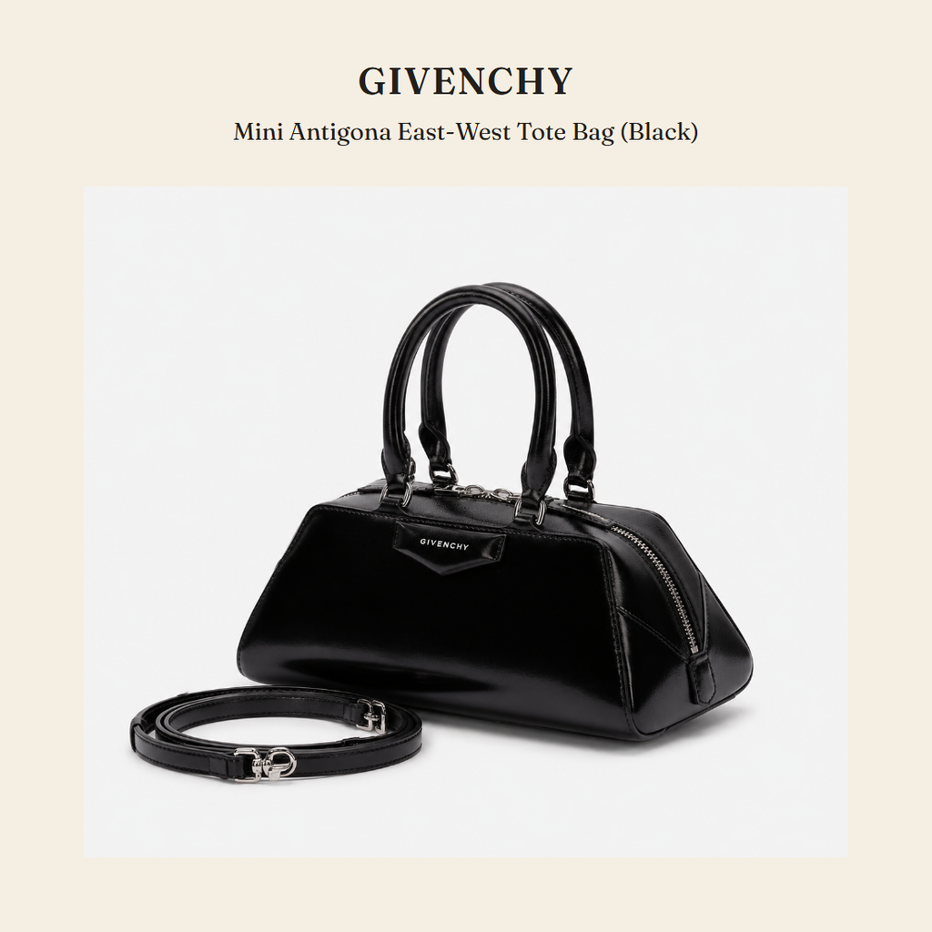 지방시(Givenchy) Mini Antigona East-West Tote Bag (Black) 토트백 - 영국 정품 직수입 | Lhea UK(레아영국)