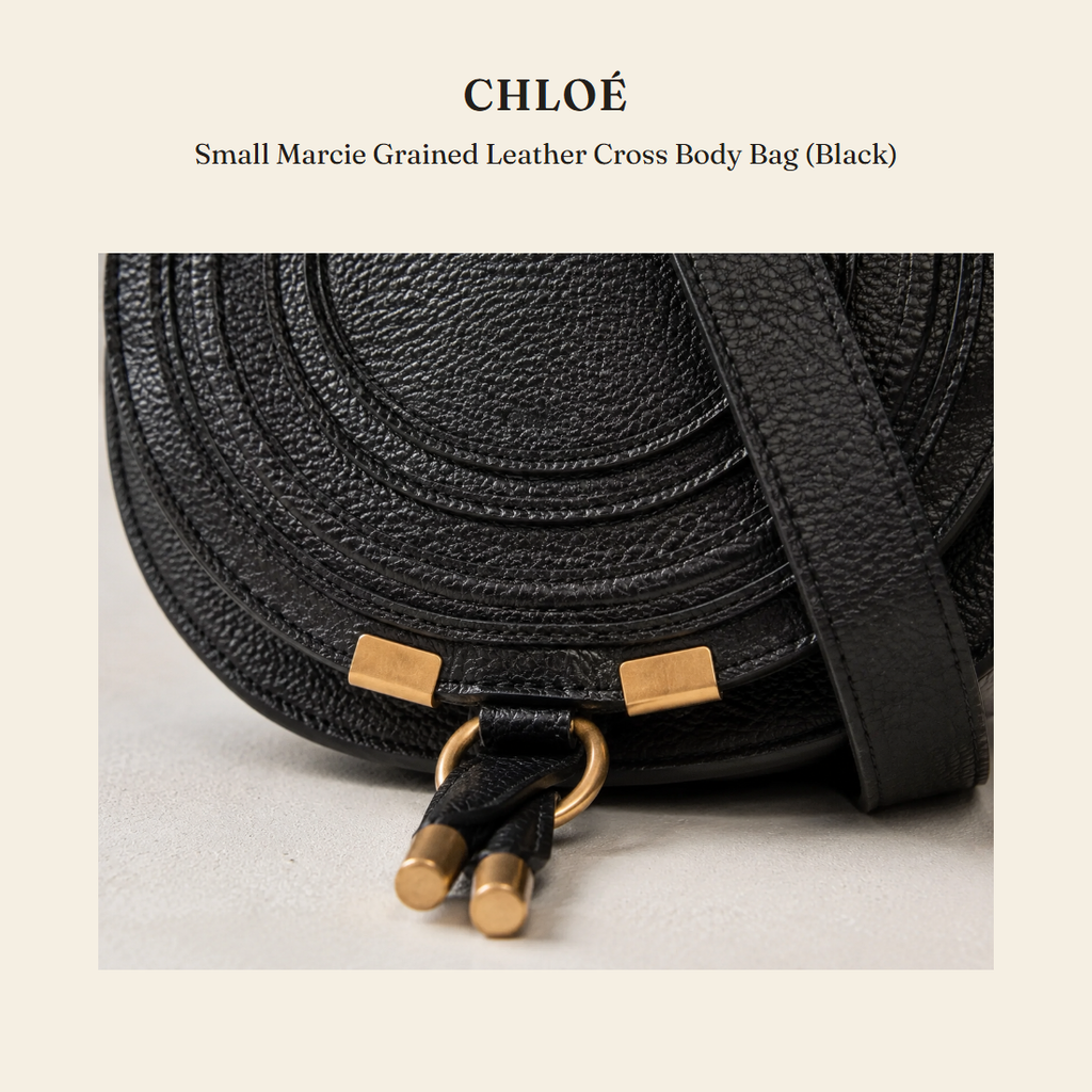 클로에(Chloé) Small Marcie Grained Leather Cross Body Bag (Black) 크로스바디백 - 영국 정품 직수입 | Lhea UK(레아영국)