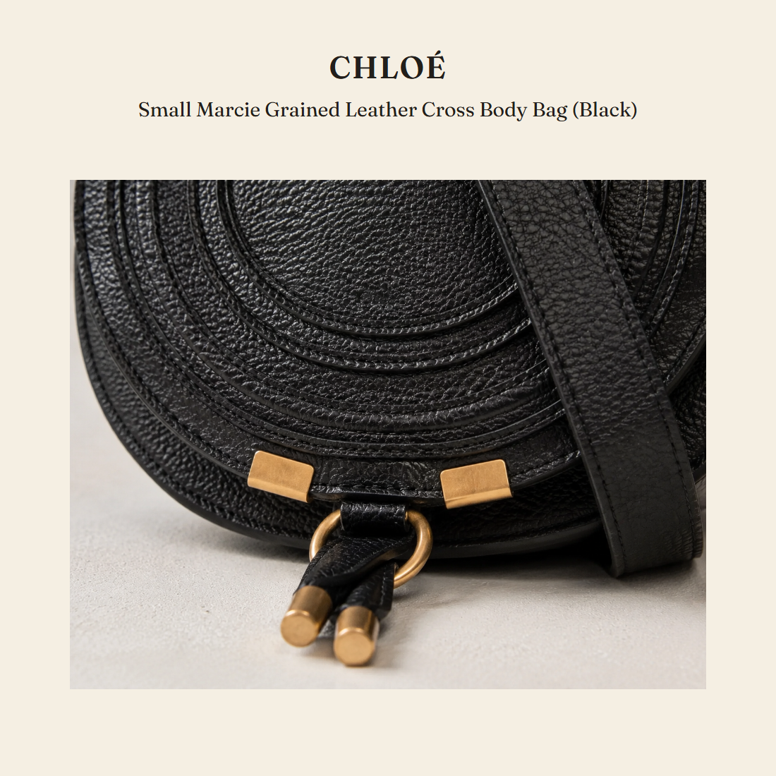 클로에(Chloé) Small Marcie Grained Leather Cross Body Bag (Black) 크로스바디백 - 영국 정품 직수입 | Lhea UK(레아영국)