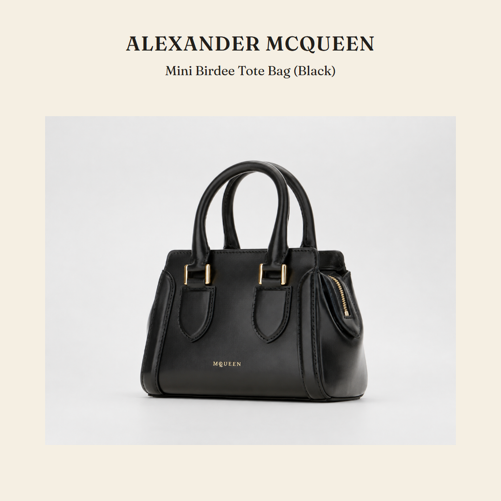 알렉산더 맥퀸(Alexander McQueen) Mini Birdee Tote Bag (Black) 토트백 - 영국 정품 직수입 | Lhea UK(레아영국)
