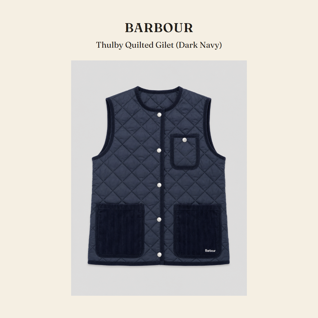 바버(Barbour) Thulby Quilted Gilet (Dark Navy) 질레 - 영국 정품 직수입 | Lhea UK(레아영국)