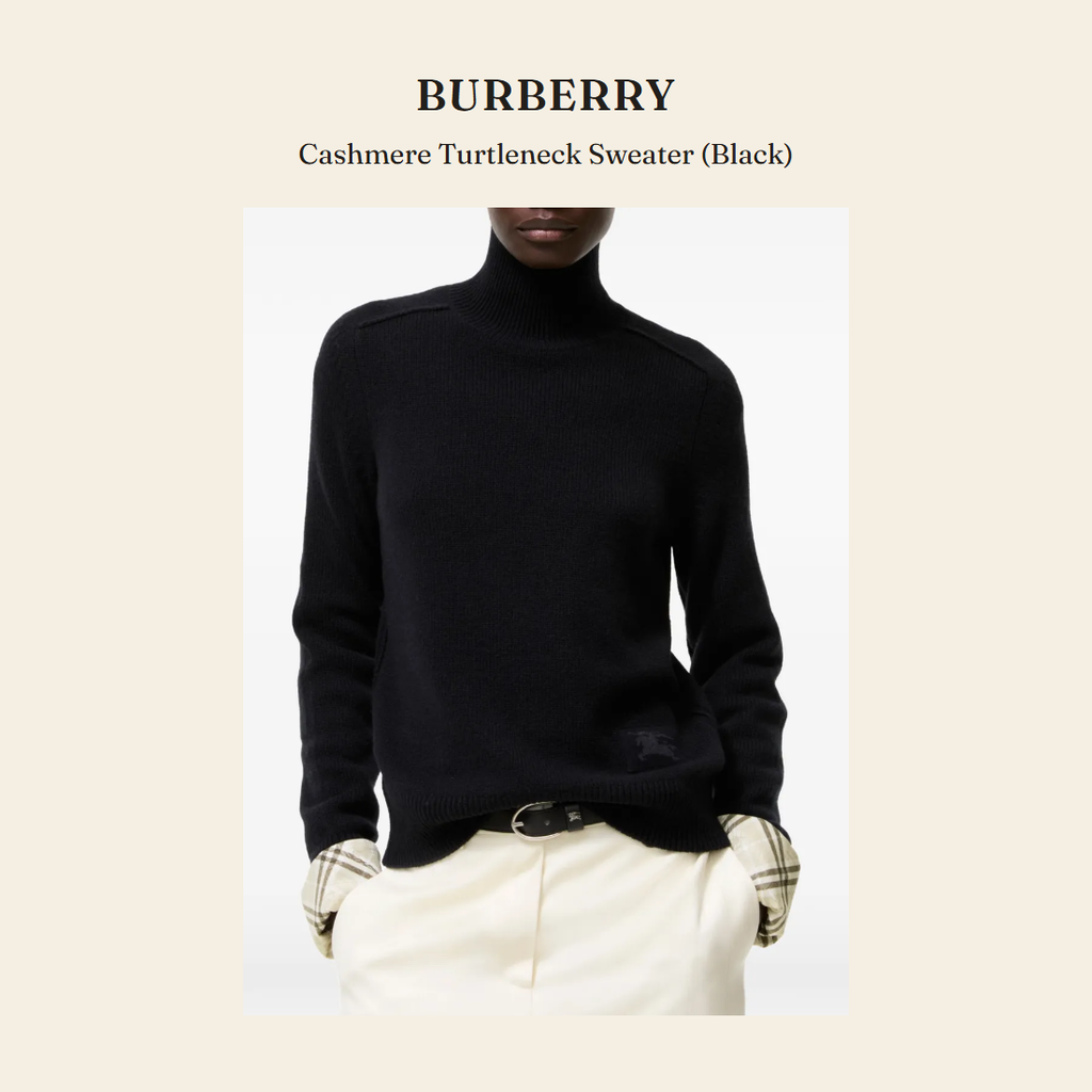 버버리(Burberry) Cashmere Turtleneck Sweater (Black) 니트웨어 - 영국 정품 직수입 | Lhea UK(레아영국)