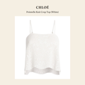 클로에(Chloé) Pointelle Knit Crop Top (White) - 영국 정품 직수입 | Lhea UK(레아영국)