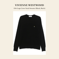 비비안 웨스트우드(Vivienne Westwood) Orb-Logo Crew-Neck Sweater (Black, Men's) 니트웨어 - 영국 정품 직수입 | Lhea UK(레아영국)