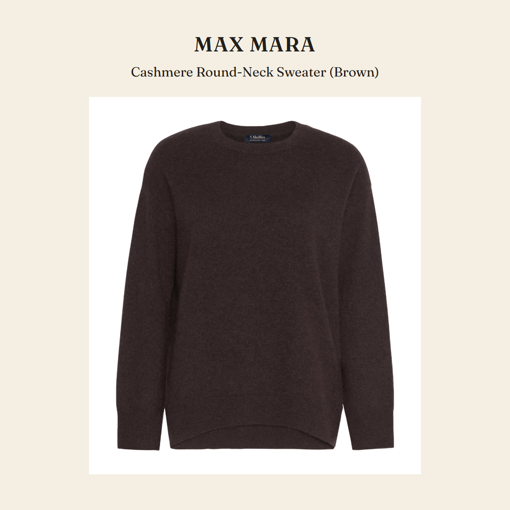 막스마라(Max Mara) Cashmere Round-Neck Sweater (Brown) 니트웨어 - 영국 정품 직수입 | Lhea UK(레아영국)
