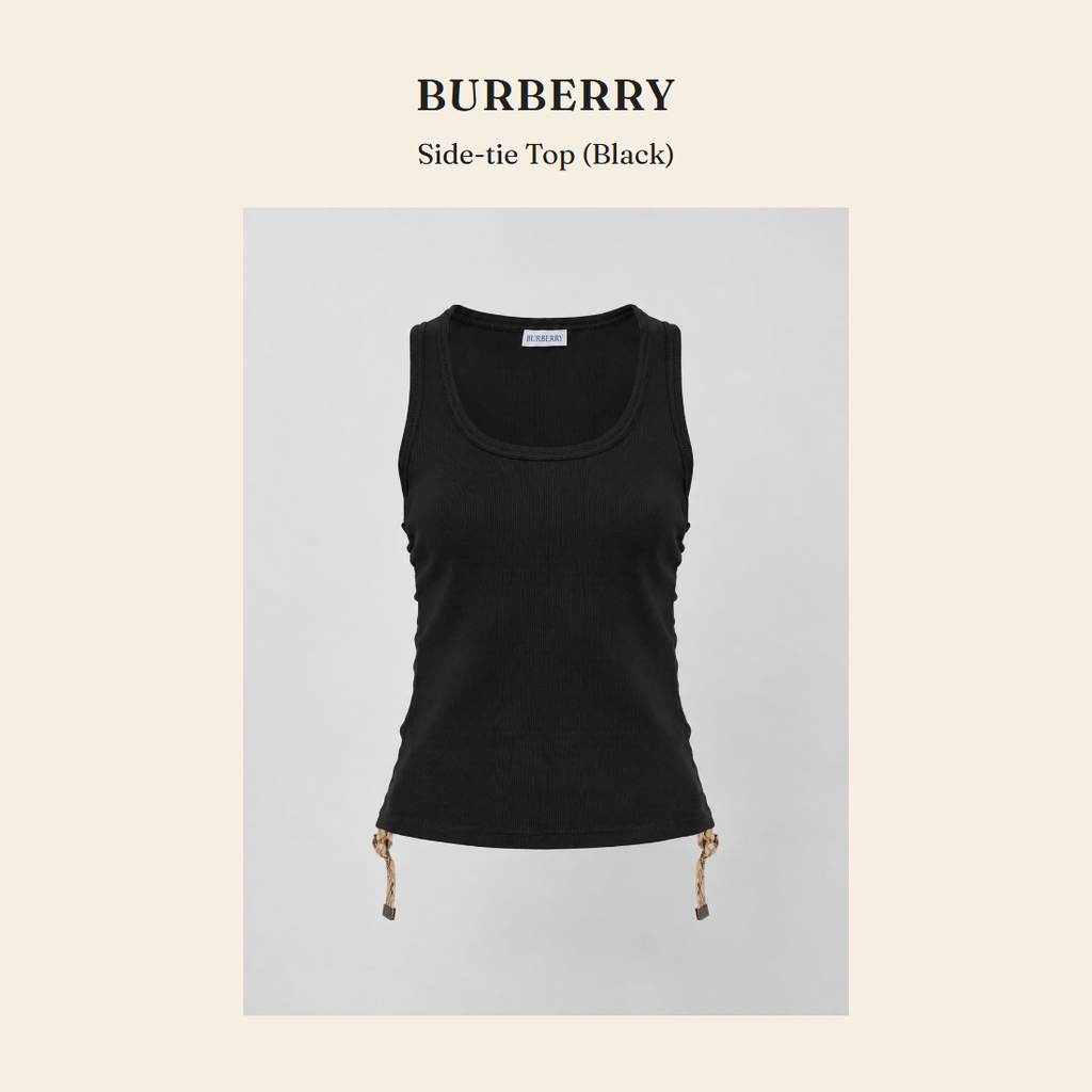 버버리(Burberry) Side-tie Top (Black) - 영국 정품 직수입 | Lhea UK(레아영국)