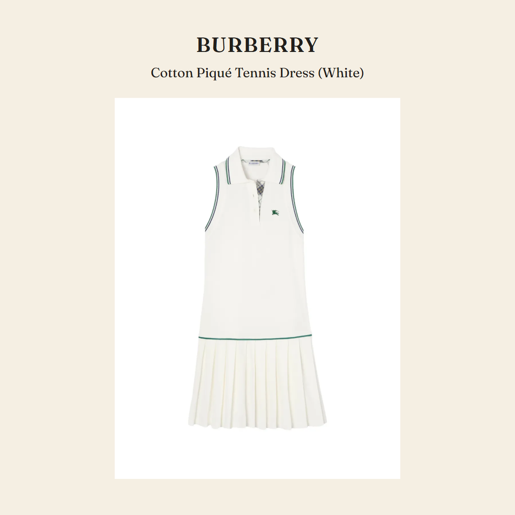버버리(Burberry) Cotton Piqué Tennis Dress (White) 원피스 - 영국 정품 직수입 | Lhea UK(레아영국)