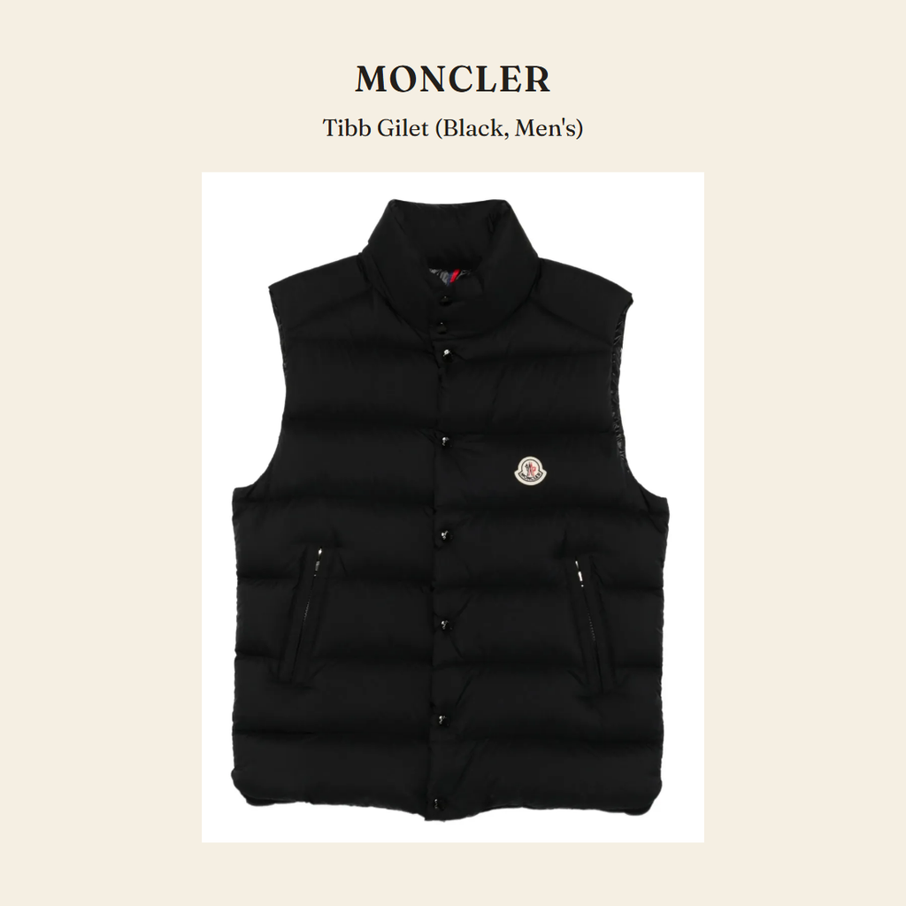 몽클레르(Moncler) Tibb Gilet (Black, Men's) 질레 - 영국 정품 직수입 | Lhea UK(레아영국)