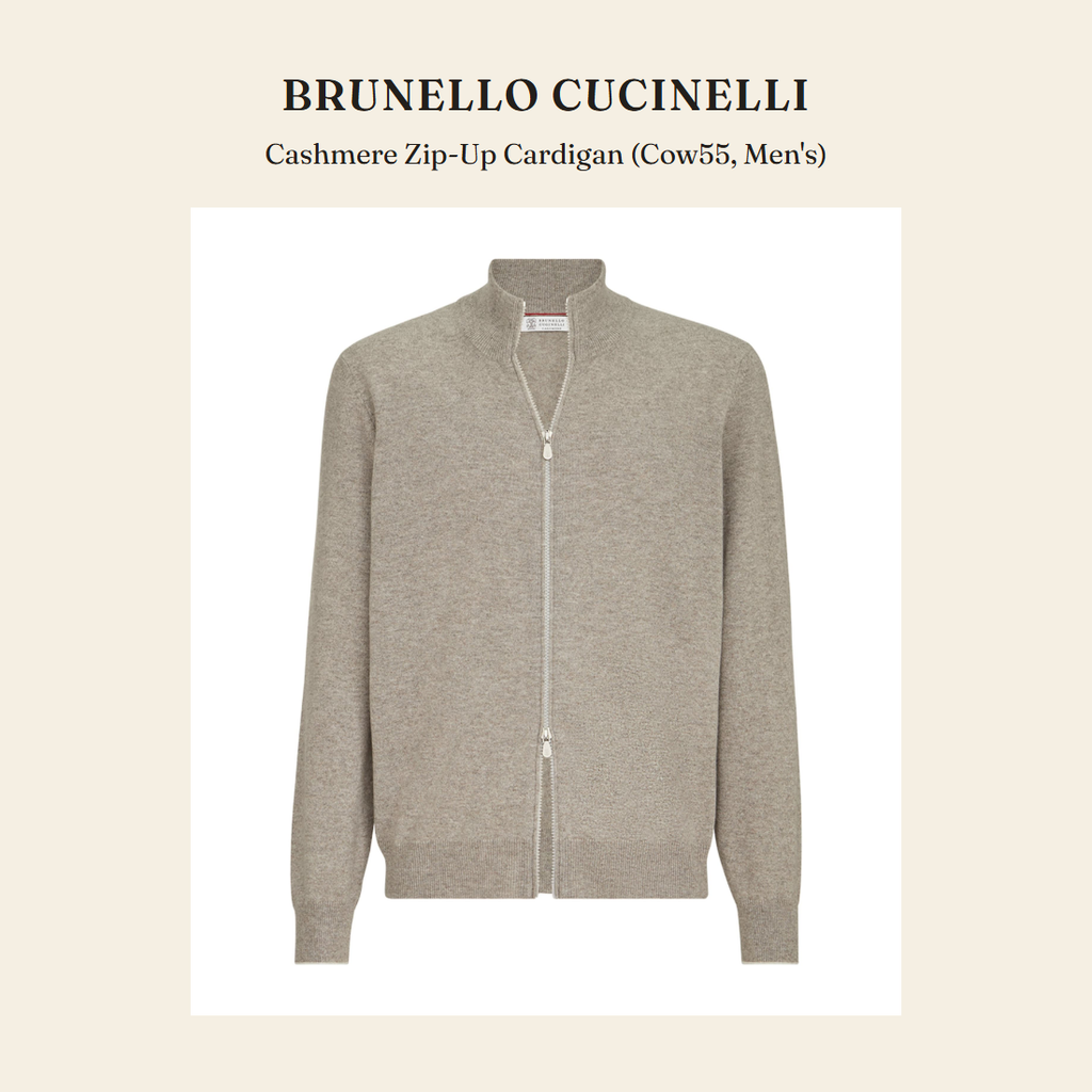 브루넬로 쿠치넬리(Brunello Cucinelli) Cashmere Zip-Up Cardigan (Cow55, Men's) - 영국 정품 직수입 | Lhea UK(레아영국)
