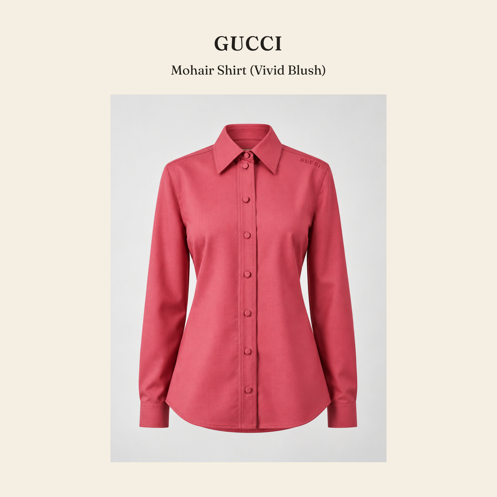 구찌(Gucci) Mohair Shirt (Vivid Blush) 셔츠 - 영국직구 정품 | 레아영국