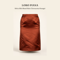 로로피아나(Loro Piana) Silvia Silk-Blend Skirt (Terracotta Orange) - 영국직구 정품 | 레아영국