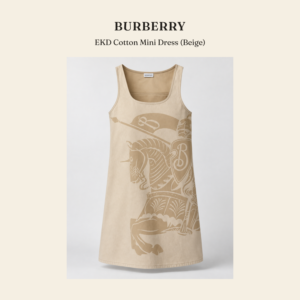버버리(Burberry) EKD Cotton Mini Dress (Beige) 원피스 - 영국직구 정품 | 레아영국