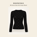 발렌시아가(Balenciaga) BB-Pattern Open-Knit Jumper (Black) - 영국직구 정품 | 레아영국