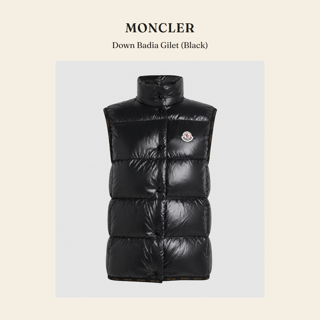 몽클레르(Moncler) Down Badia Gilet (Black) 질레 - 영국 정품 직수입 | Lhea UK(레아영국)