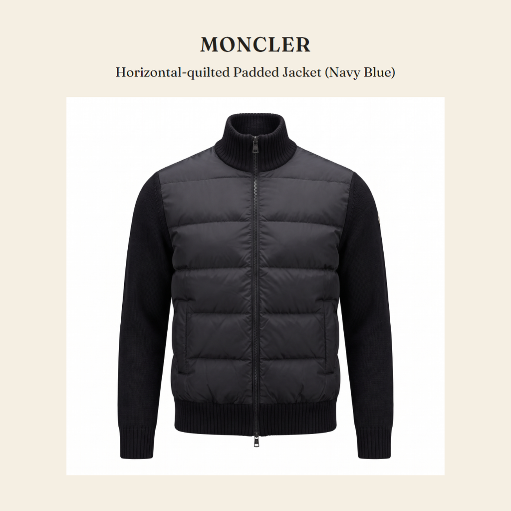 몽클레르(Moncler) Horizontal-quilted Padded Jacket (Navy Blue) - 영국 정품 직수입 | Lhea UK(레아영국)