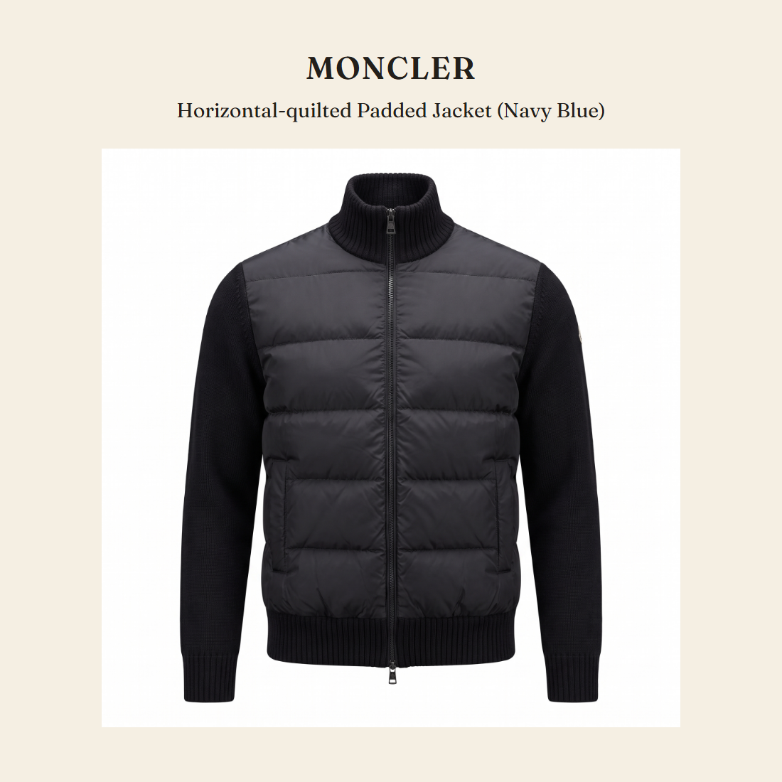 몽클레르(Moncler) Horizontal-quilted Padded Jacket (Navy Blue) - 영국 정품 직수입 | Lhea UK(레아영국)