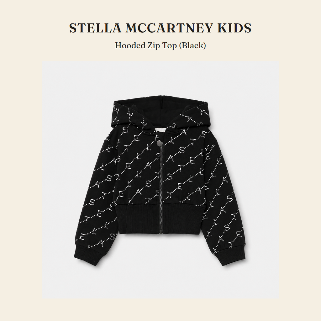 스텔라 매카트니 키즈(Stella McCartney Kids) Hooded Zip Top (Black) - 영국 정품 직수입 | Lhea UK(레아영국)