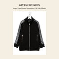 지방시 키즈(Givenchy Kids) Logo-Tape Zipped Sweatshirt (UK Sale, Black) - 영국 정품 직수입 | Lhea UK(레아영국)