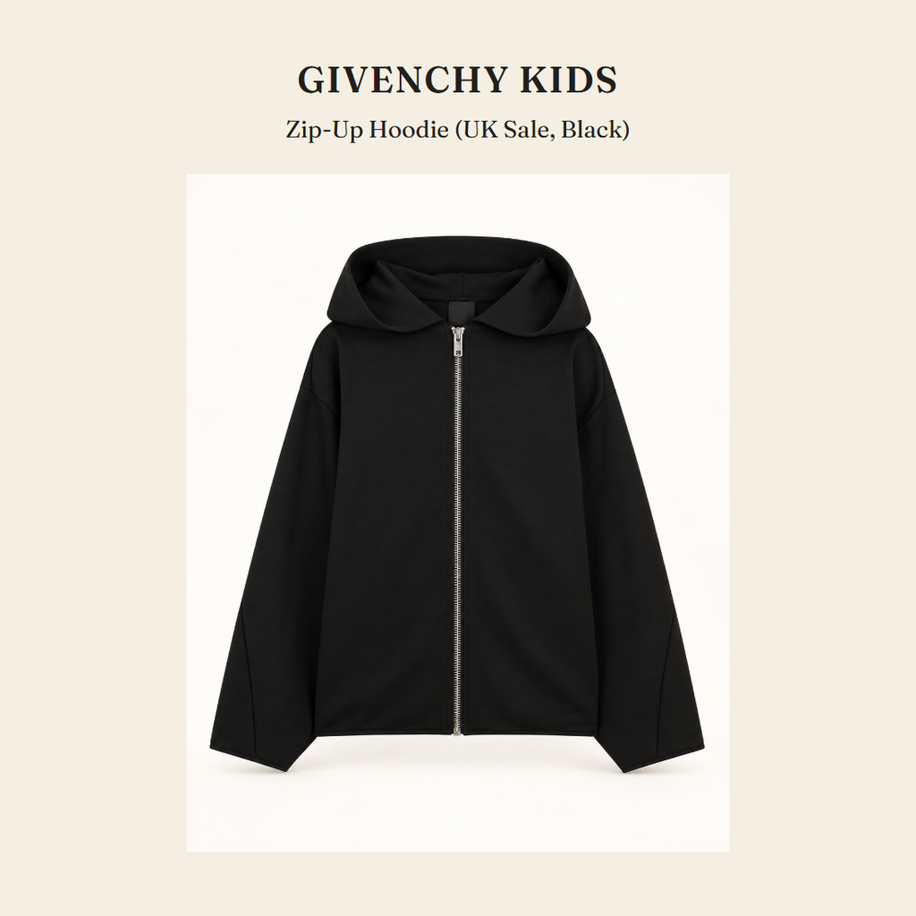 지방시 키즈(Givenchy Kids) Zip-Up Hoodie (UK Sale, Black) - 영국 정품 직수입 | Lhea UK(레아영국)