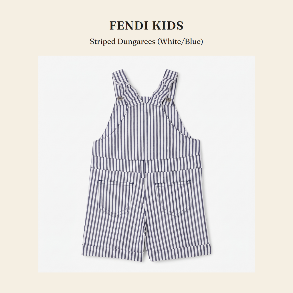 펜디 키즈(Fendi Kids) Striped Dungarees (White/Blue) - 영국 정품 직수입 | Lhea UK(레아영국)
