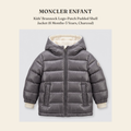 몽클레르 앙팡(Moncler Enfant) Kids' Brannock Logo-Patch Padded Shell Jacket (6 Months-3 Years, Charcoal) - 영국 정품 직수입 | Lhea UK(레아영국)