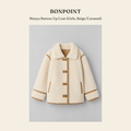 봉포인트(Bonpoint) Manya Button-Up Coat (Girls, Beige/Caramel) - 영국 정품 직수입 | Lhea UK(레아영국)