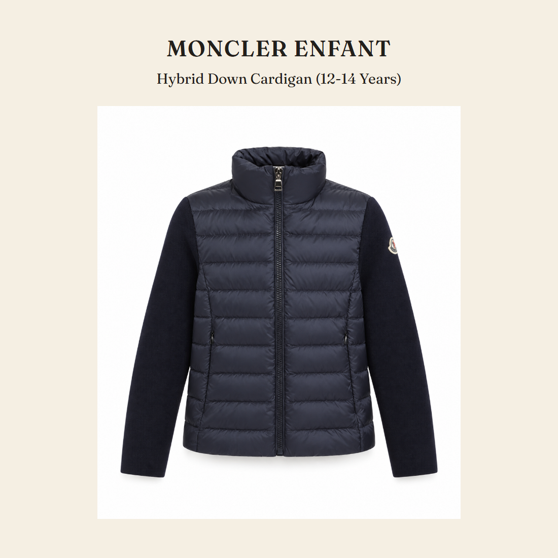 몽클레르 앙팡(Moncler Enfant) Hybrid Down Cardigan (12-14 Years) - 영국 정품 직수입 | Lhea UK(레아영국)