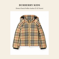 버버리 키즈(Burberry Kids) Down Check Puffer Jacket (3-12 Years) - 영국 정품 직수입 | Lhea UK(레아영국)