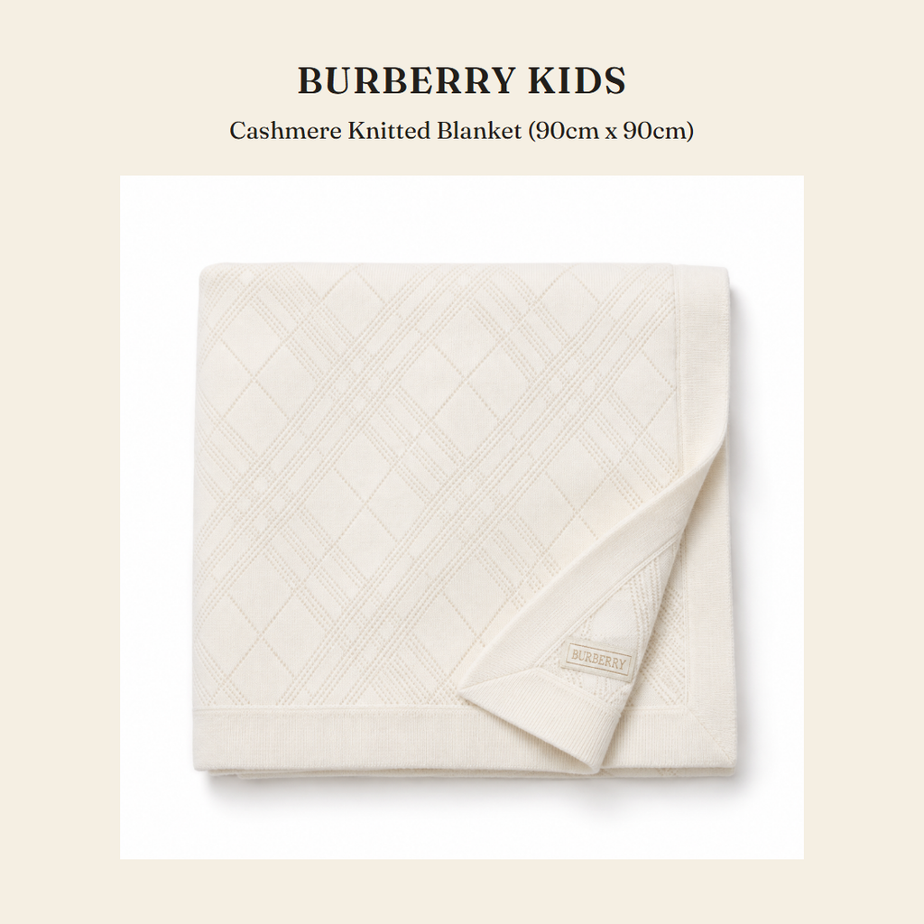 버버리 키즈(Burberry Kids) Cashmere Knitted Blanket (90cm x 90cm) - 영국 정품 직수입 | Lhea UK(레아영국)