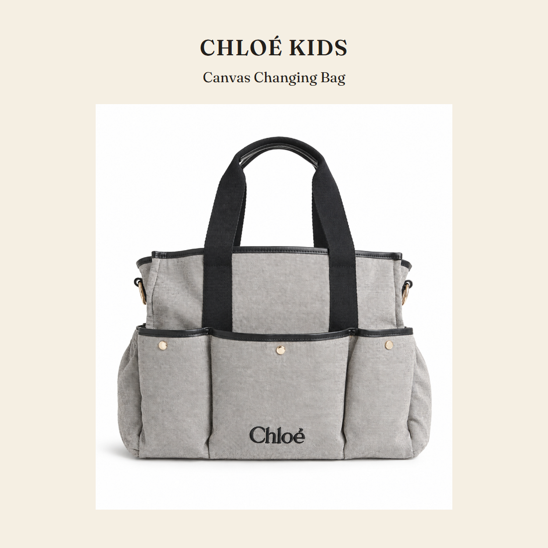 클로에 키즈(Chloé Kids) Canvas Changing Bag - 영국 정품 직수입 | Lhea UK(레아영국)