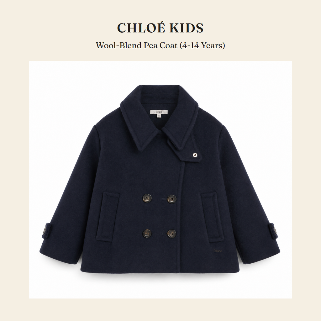 클로에 키즈(Chloé Kids) Wool-Blend Pea Coat (4-14 Years) - 영국 정품 직수입 | Lhea UK(레아영국)