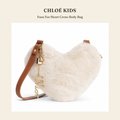 클로에 키즈(Chloé Kids) Faux Fur Heart Cross-Body Bag - 영국 정품 직수입 | Lhea UK(레아영국)