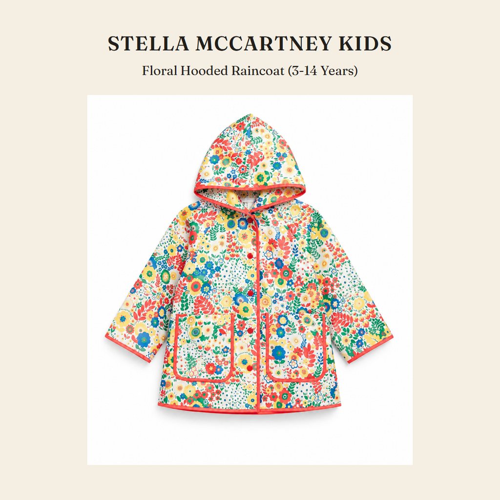 스텔라 매카트니 키즈(Stella McCartney Kids) Floral Hooded Raincoat (3-14 Years) 레인코트 - 영국 정품 직수입 | Lhea UK(레아영국)