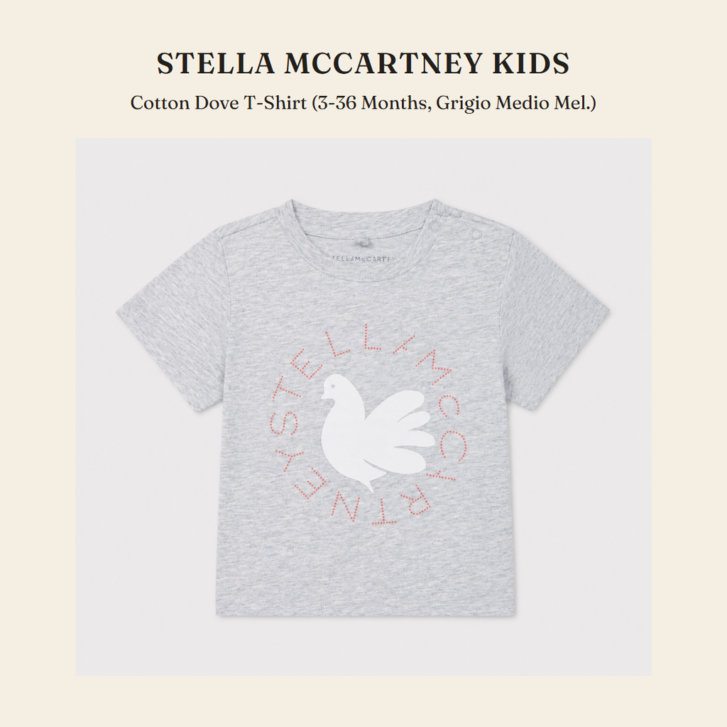 스텔라 매카트니 키즈(Stella McCartney Kids) Cotton Dove T-Shirt (3-36 Months, Grigio Medio Mel.) - 영국 정품 직수입 | Lhea UK(레아영국)