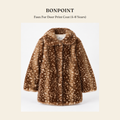 봉포인트(Bonpoint) Faux Fur Deer Print Coat (4-8 Years) - 영국 정품 직수입 | Lhea UK(레아영국)