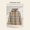 버버리 키즈(Burberry Kids) Check-Print Hooded Woven Jacket (4-14 Years) - 영국 정품 직수입 | Lhea UK(레아영국)