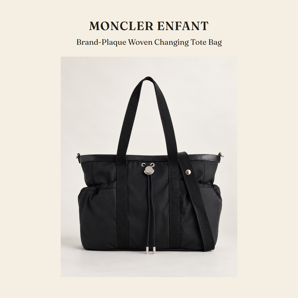몽클레르 앙팡(Moncler Enfant) Brand-Plaque Woven Changing Tote Bag - 영국 정품 직수입 | Lhea UK(레아영국)